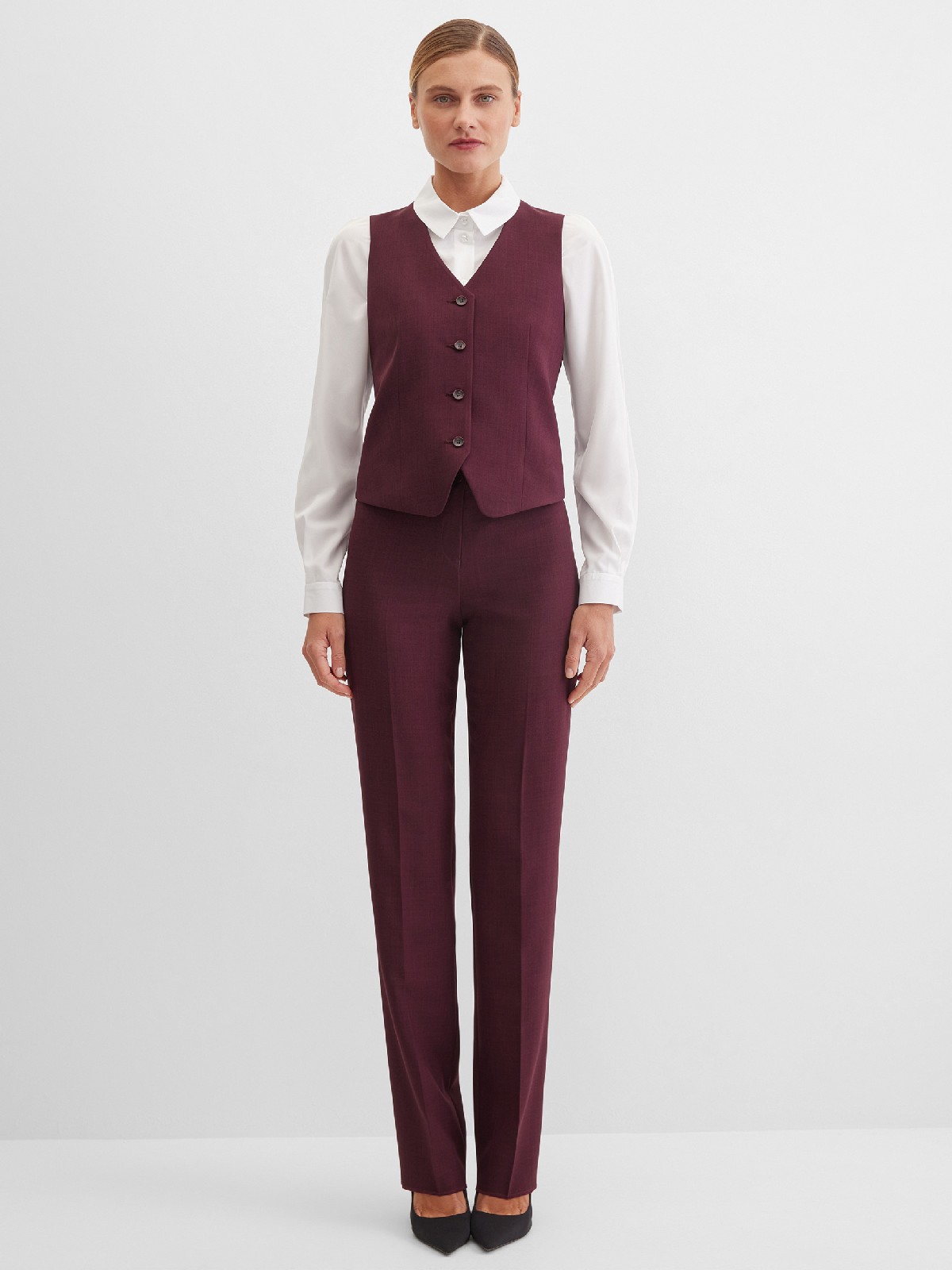 Брюки на резинке  удлиненные без карманов