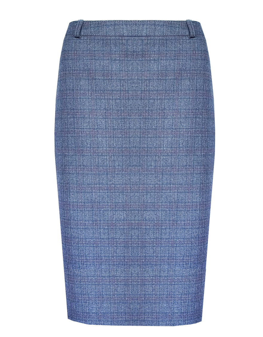 Юбка зауженная книзу в клетку