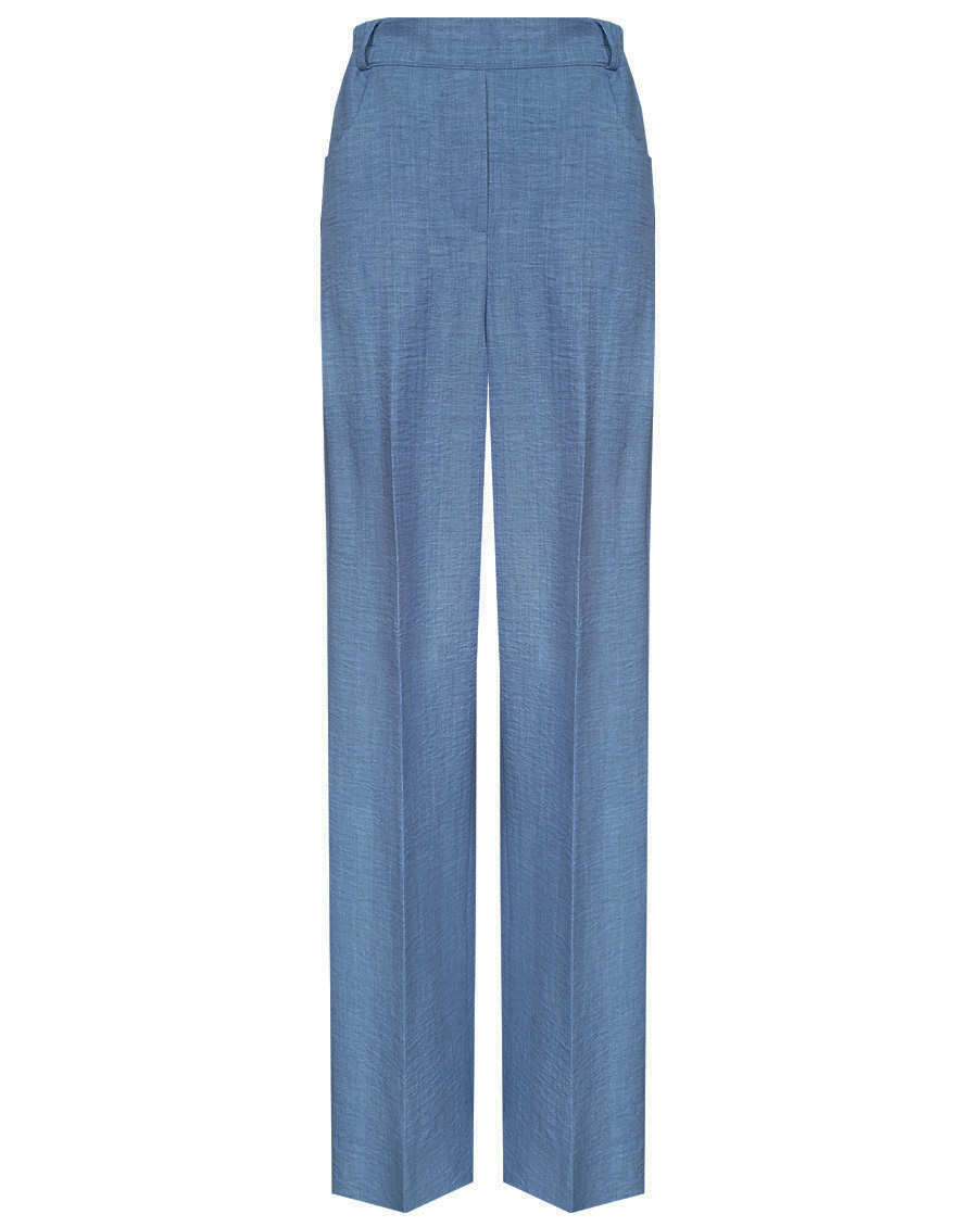 Брюки на резинке удлиненные с карманами