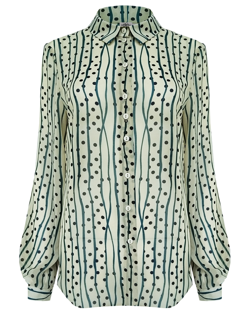 Невесомая блузка с ярким принтом