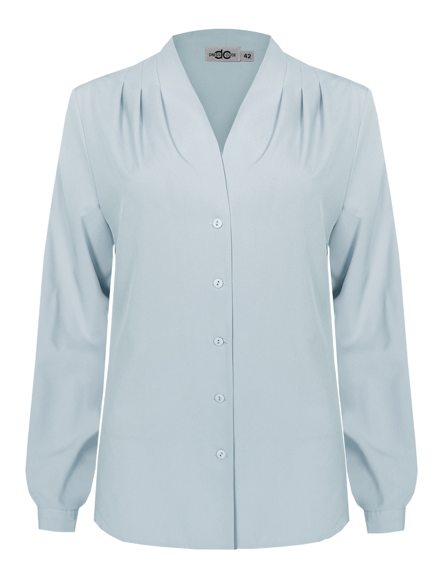 Блузка с мягкими  складками