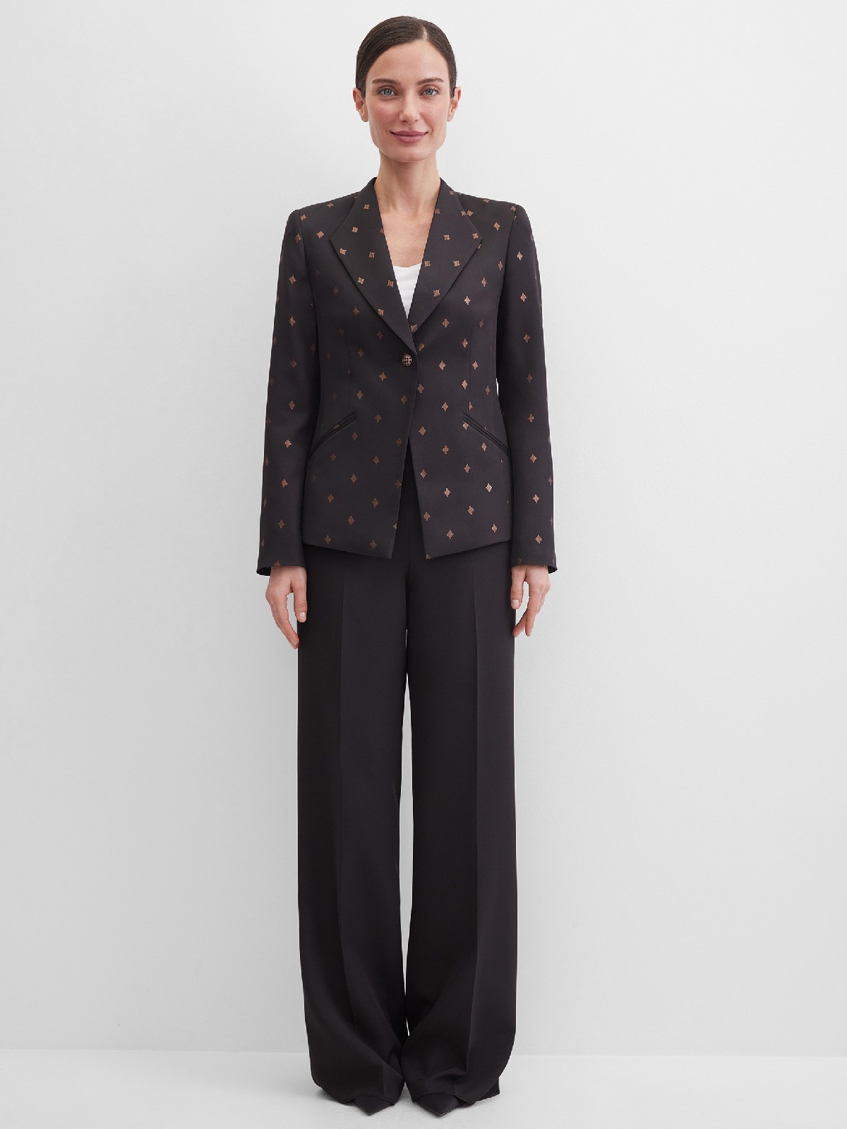 Брюки широкие удлиненные