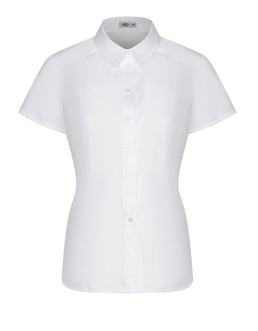 Блуза-сорочка белая короткий рукав