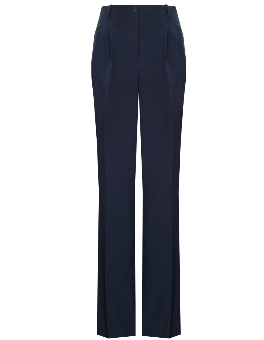 Брюки  удлиненные со складками