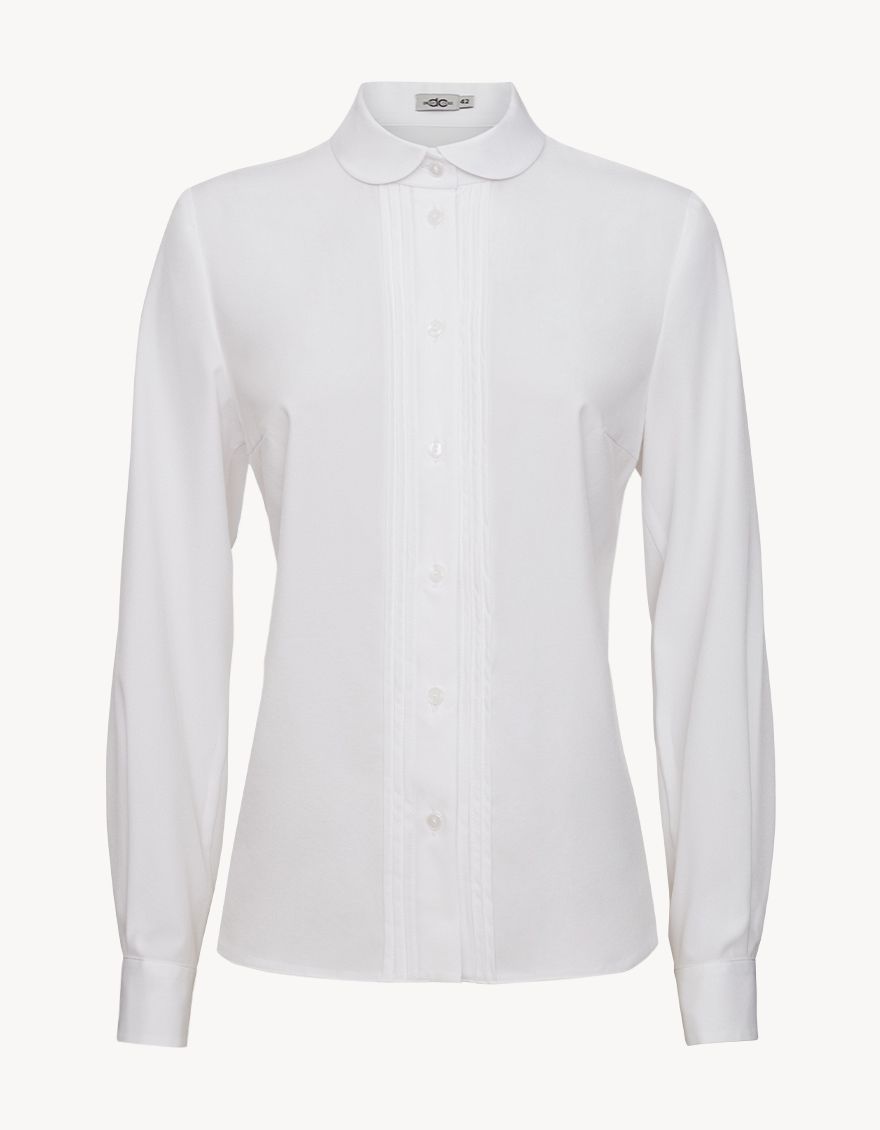 Блуза белая с длинным рукавом