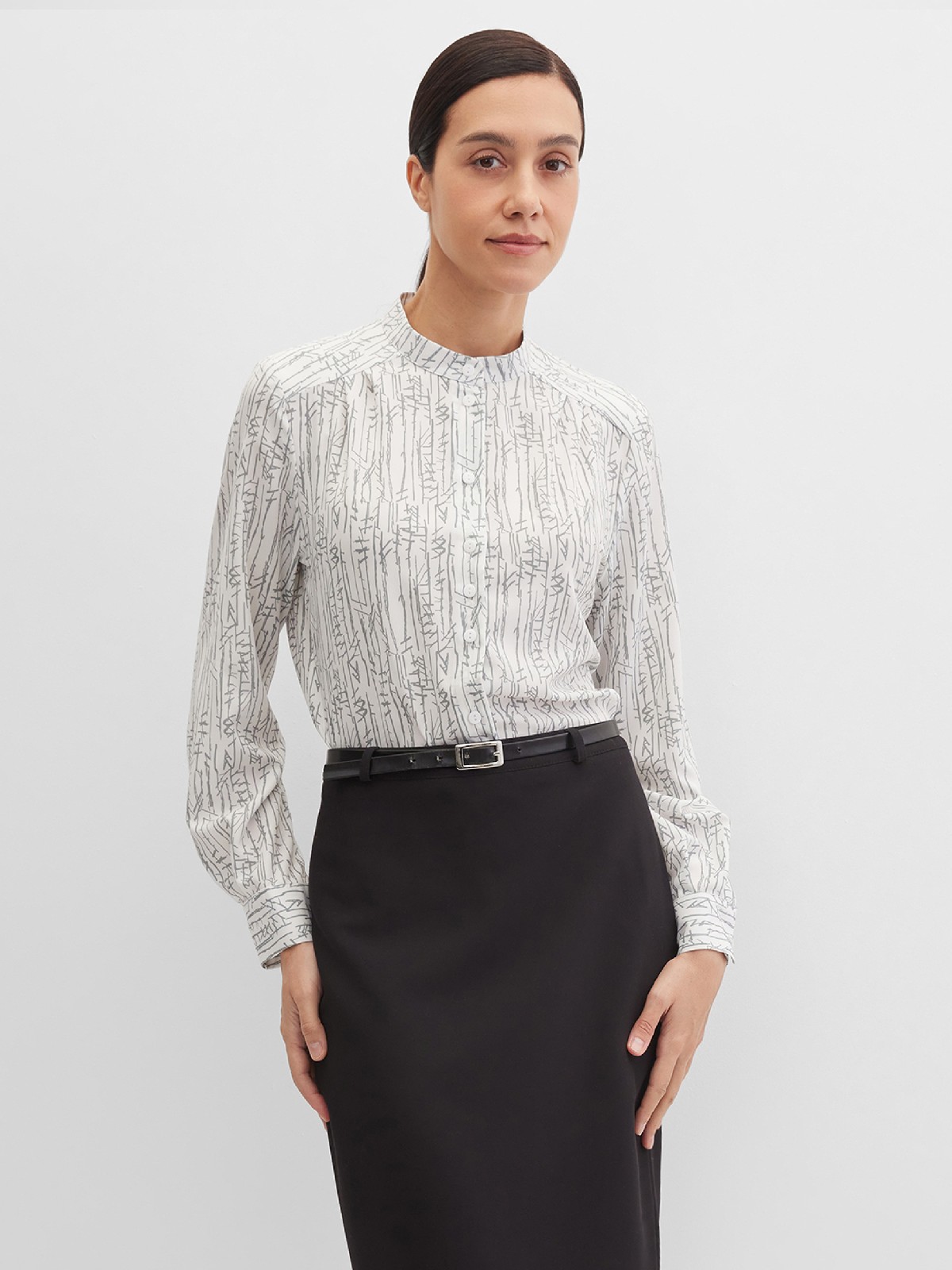 Блузка с принтом для повседневных образов
