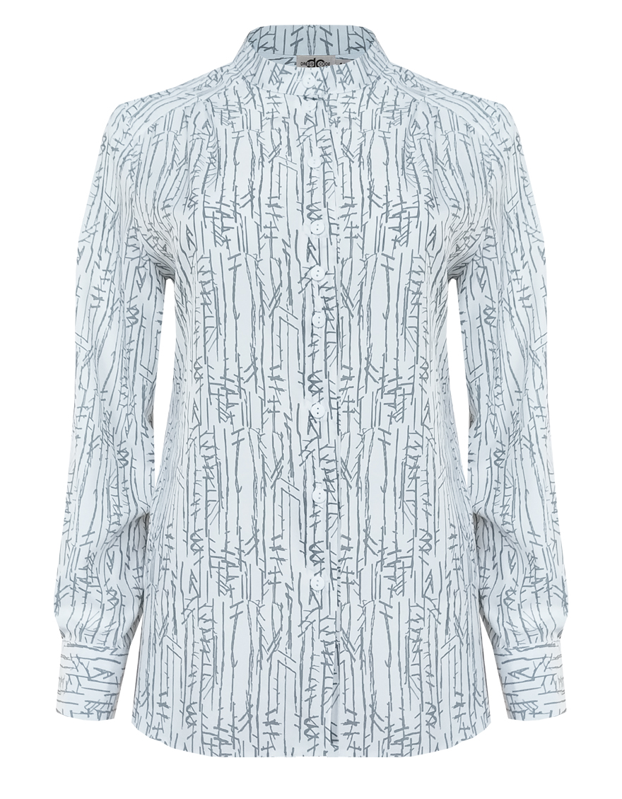 Блузка с принтом для повседневных образов