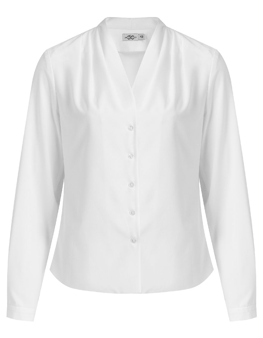 Блуза белая, длинный рукав
