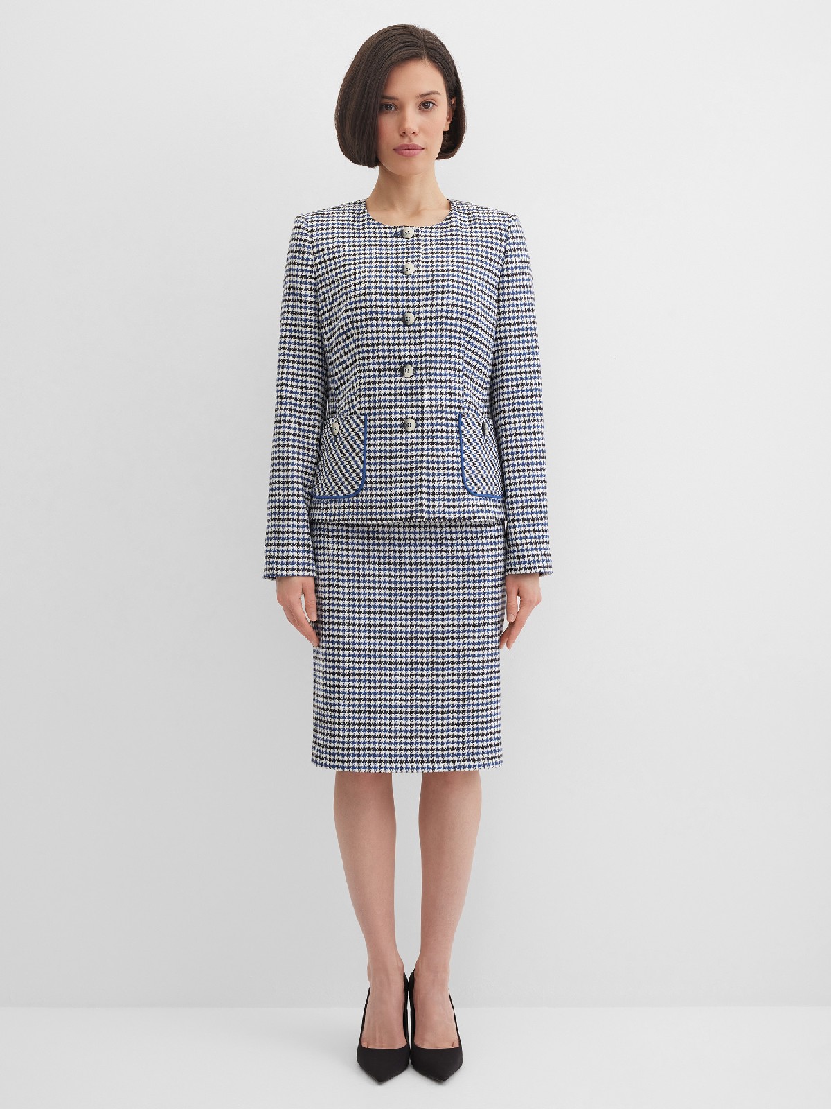 Юбка зауженная книзу  без пояса